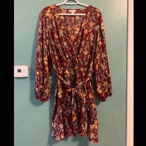 Lauren Conrad long sleeve mini dress